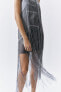 Фото #5 товара Мини-платье с бахромой ZARA