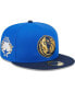 Фото #1 товара Men's Blue, Navy Dallas Mavericks Gameday Gold Pop Stars 59FIFTY Fitted Hat
