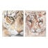 Фото #1 товара Картина Home ESPRIT Колониальный Тигр 80 x 3,7 x 100 cm (2 штук)