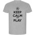 KRUSKIS Keep Calm And Play Football ECO short sleeve T-shirt Серый, L - фото #1