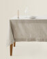 Hemstitched cotton tablecloth