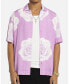 Фото #2 товара Men's Rose Bunch Button Up Shirt - XXXLarge, Light/Pastel Purple