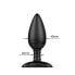 Фото #9 товара Asher Butt Plug with Remote Control Magnetic USB Black