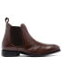 ფოტო #2 პროდუქტის Men's Jefferson Chelsea Leather Pull Up Boots