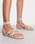 ASOS DESIGN Jamila toe loop espadrille in white