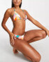 Accessorize triangle bikini top in multi tropical print