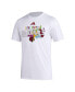 Фото #2 товара Men's x Rich Mnisi Pride Collection White Louisville Cardinals Pregame AEROREADY T-shirt