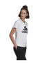 Bisiklet Yaka Baskılı Beyaz - Siyah Kadın T-shirt Gl0649 W Bl T