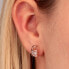 Single steel earrings Padlock Love LPS02ASD01
