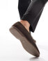 Walk London Angelo Tassel Loafers In Brown Suede