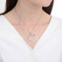 Charming silver pendant Sparkling Heart Mama P0001344