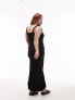 Фото #2 товара Topshop Curve jersey rib midi dress in black