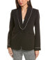 Elie Tahari Rhinestone Trim Blazer Women's