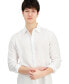 Фото #3 товара Men's Dash Long-Sleeve Button Front Crinkle Shirt, Created for Macy's