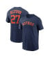 Men's Jose Altuve Navy Houston Astros 2023 Gold Collection Name and Number T-shirt Синий, S - фото #1