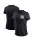 Фото #1 товара Women's Black Denver Broncos 2023 NFL Crucial Catch Sideline Tri-Blend T-shirt