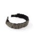 Pieces embellished headband in dark silver