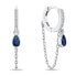 Original round earrings with a chain EA880W