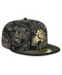 Фото #2 товара Men's Black Phoenix Suns 59FIFTY Day Allover Print Stencil Fitted Hat