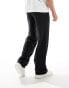 Фото #4 товара ASOS DESIGN smart wide leg joggers in black