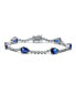 Фото #1 товара RA White Gold Plated with Pear Blue Sapphire & Tennis Bracelet