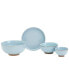 Nesting 4 Pc. Stoneware Dinnerware Set, Service for 1