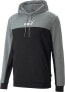 Puma Bluza męska Puma ESS+ Block Hoodie TR szaro-czarna 847428 01 S