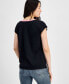 ფოტო #2 პროდუქტის Women's Ditsy Doodle Printed Tee