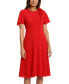 Women's Rosette Flutter-Sleeve Midi Dress