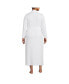 ფოტო #3 პროდუქტის Plus Size Cotton Long Sleeve Midcalf Robe