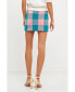 Фото #3 товара Women's Gingham Mini Skirt