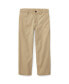 Toddler and Little Boys Straight Fit Twill Pant