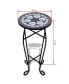 Фото #3 товара Mosaic Side Table Plant Table Black White