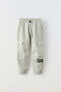 Plush parachute trousers