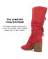 Фото #9 товара Women's Hartly Extra Wide Calf Western Fringe Boots