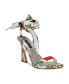 ფოტო #1 პროდუქტის Women's Kelsie Ankle Wrap Heeled Dress Sandals