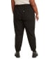 Фото #2 товара Plus Size Off-Duty High Rise Relaxed Jogger Pants