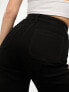Фото #3 товара & Other Stories high waist flared leg jeans with button front detail and patch pockets in black