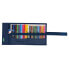 School Case with Accessories Benetton Love Navy Blue (27 Pieces) (7 x 20 x 7 cm)