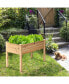 Фото #3 товара Wooden Raised Vegetable Garden Bed Elevated Grow Vegetable Planter