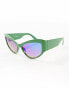 Фото #2 товара Jeepers Peepers racer sunglasses in green