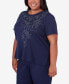 Фото #3 товара Plus Size All American Embellished Beaded Firework Top