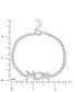 ფოტო #3 პროდუქტის Cubic Zirconia MOM Curb Link Chain Bracelet in Sterling Silver, Created for Macy's