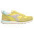 Diadora Camaro Icona Lace Up Womens Yellow Sneakers Casual Shoes 177583-C9059