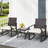 Фото #3 товара Набор садовой мебели COSTWAY 3TLG. Gartenmöbel-Set из PE-Rattan