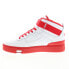 Фото #3 товара Fila V-10 Lux 1CM00881-121 Mens White Leather Lifestyle Sneakers Shoes