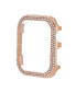 44mm Apple Watch Metal Protective Bumper in Rose-gold With Crystal Accents