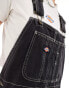 Dickies classic denim dungarees in washed black