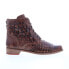 Фото #1 товара Bed Stu Loretta F328030 Womens Brown Leather Lace Up Ankle & Booties Boots
