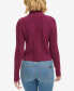 Фото #2 товара Women's Mock-Neck Long-Sleeve Ribbed Sweater